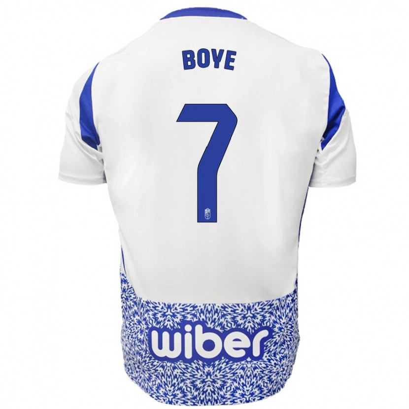 Danxen Kvinnor Lucas Boyé #7 Vit Blå Bortatröja Matchtröjor 2024/25 Tröjor T-Tröja