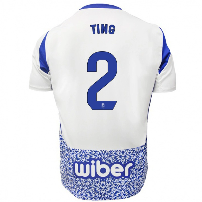Danxen Kvinnor Xie Ting #2 Vit Blå Bortatröja Matchtröjor 2024/25 Tröjor T-Tröja