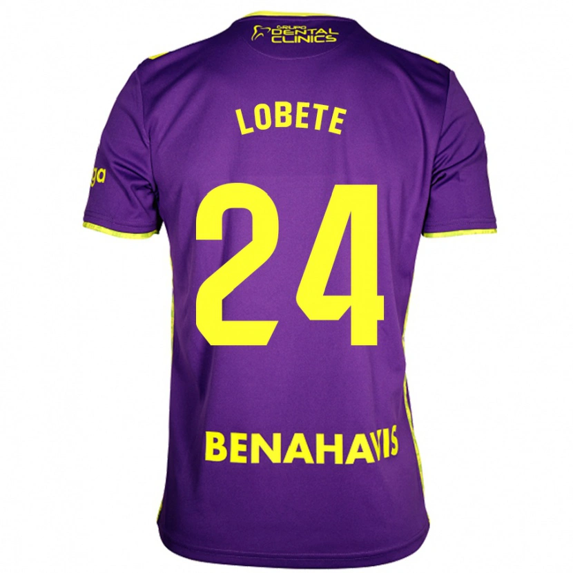 Danxen Kvinnor Julen Lobete #24 Lila Gul Bortatröja Matchtröjor 2024/25 Tröjor T-Tröja