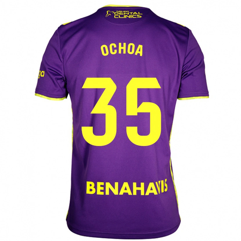 Danxen Kvinnor Aarón Ochoa #35 Lila Gul Bortatröja Matchtröjor 2024/25 Tröjor T-Tröja