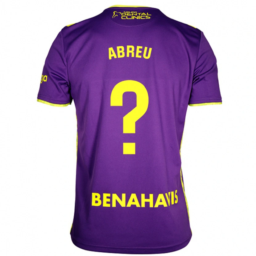 Danxen Kvinnor Marco Abreu #0 Lila Gul Bortatröja Matchtröjor 2024/25 Tröjor T-Tröja