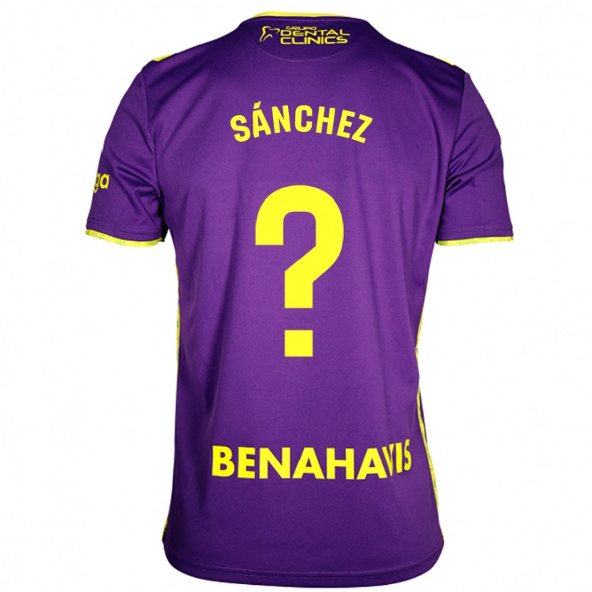 Danxen Kvinnor Álvaro Sánchez #0 Lila Gul Bortatröja Matchtröjor 2024/25 Tröjor T-Tröja
