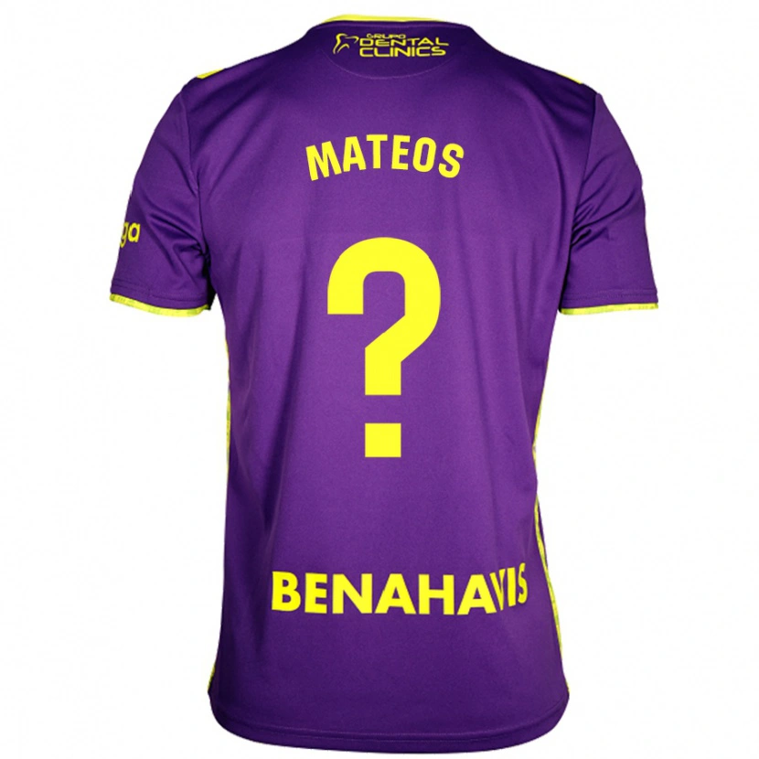 Danxen Kvinnor Álex Mateos #0 Lila Gul Bortatröja Matchtröjor 2024/25 Tröjor T-Tröja