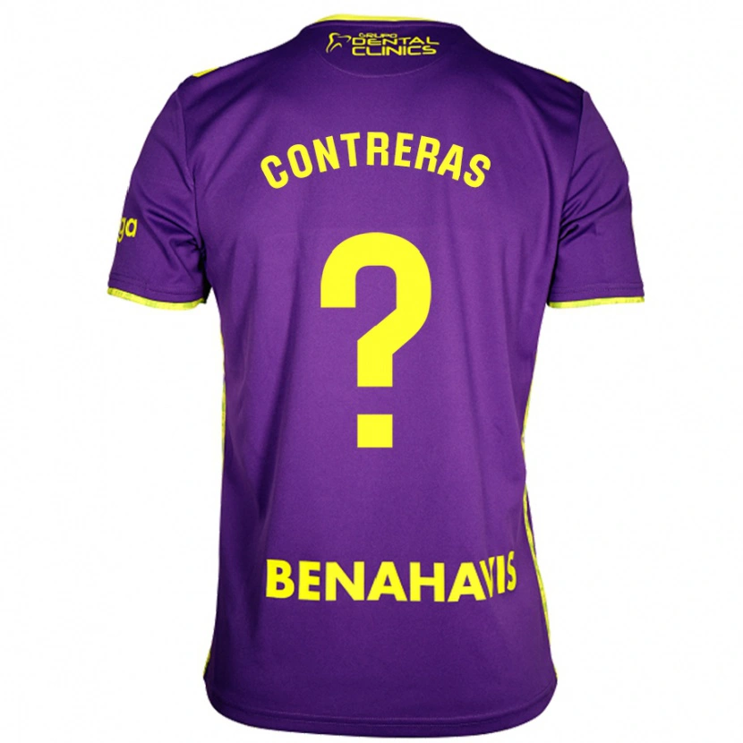 Danxen Kvinnor Ale Contreras #0 Lila Gul Bortatröja Matchtröjor 2024/25 Tröjor T-Tröja