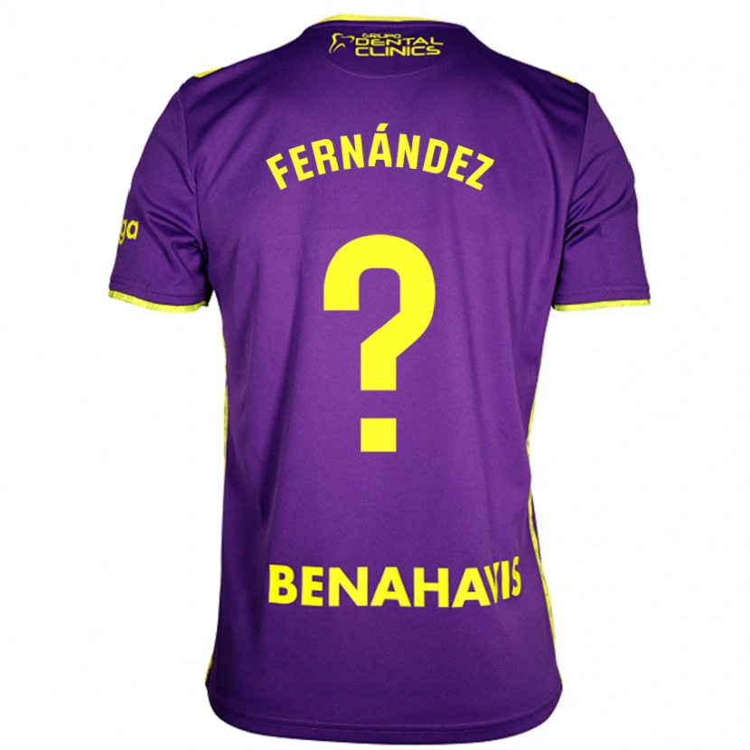Danxen Kvinnor José Fernández #0 Lila Gul Bortatröja Matchtröjor 2024/25 Tröjor T-Tröja