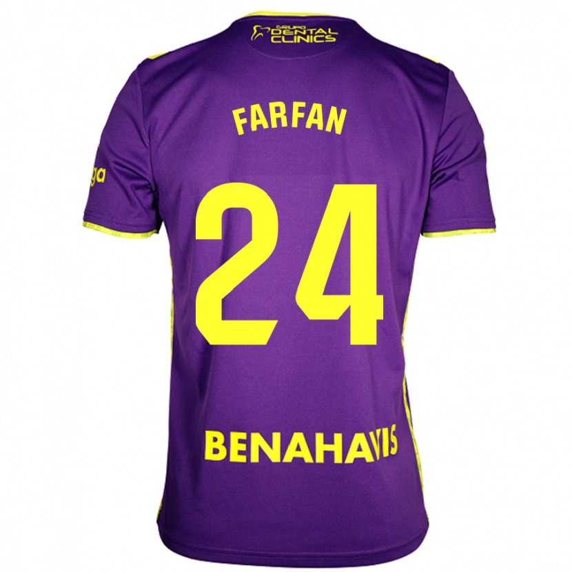 Danxen Kvinnor María Farfán #24 Lila Gul Bortatröja Matchtröjor 2024/25 Tröjor T-Tröja