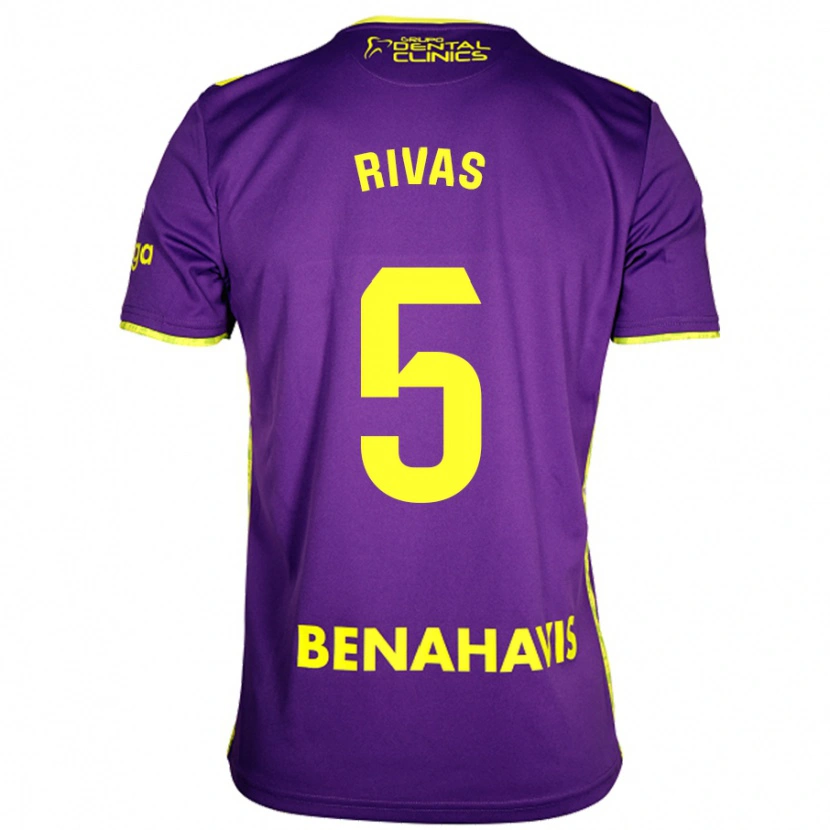 Danxen Kvinnor Juande Rivas #5 Lila Gul Bortatröja Matchtröjor 2024/25 Tröjor T-Tröja