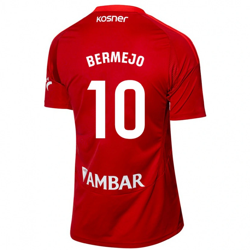 Danxen Kvinnor Sergio Bermejo #10 Vit Blå Bortatröja Matchtröjor 2024/25 Tröjor T-Tröja
