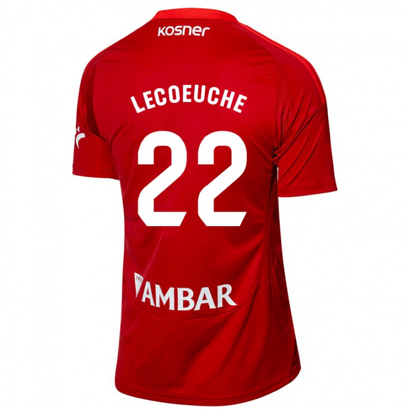 Danxen Kvinnor Quentin Lecoeuche #22 Vit Blå Bortatröja Matchtröjor 2024/25 Tröjor T-Tröja
