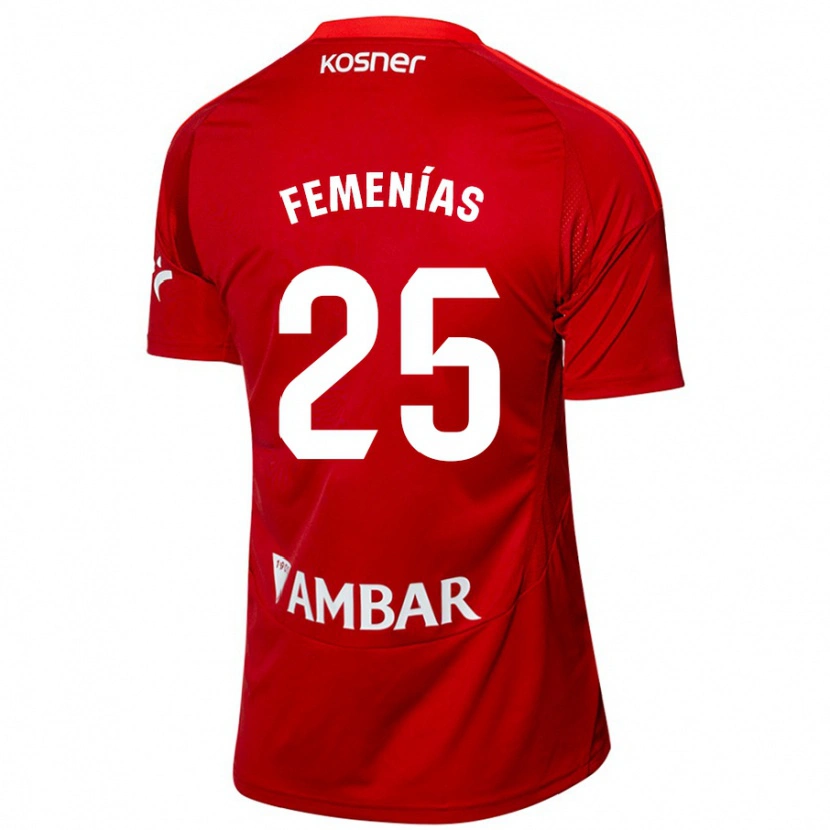 Danxen Kvinnor Joan Femenías #25 Vit Blå Bortatröja Matchtröjor 2024/25 Tröjor T-Tröja