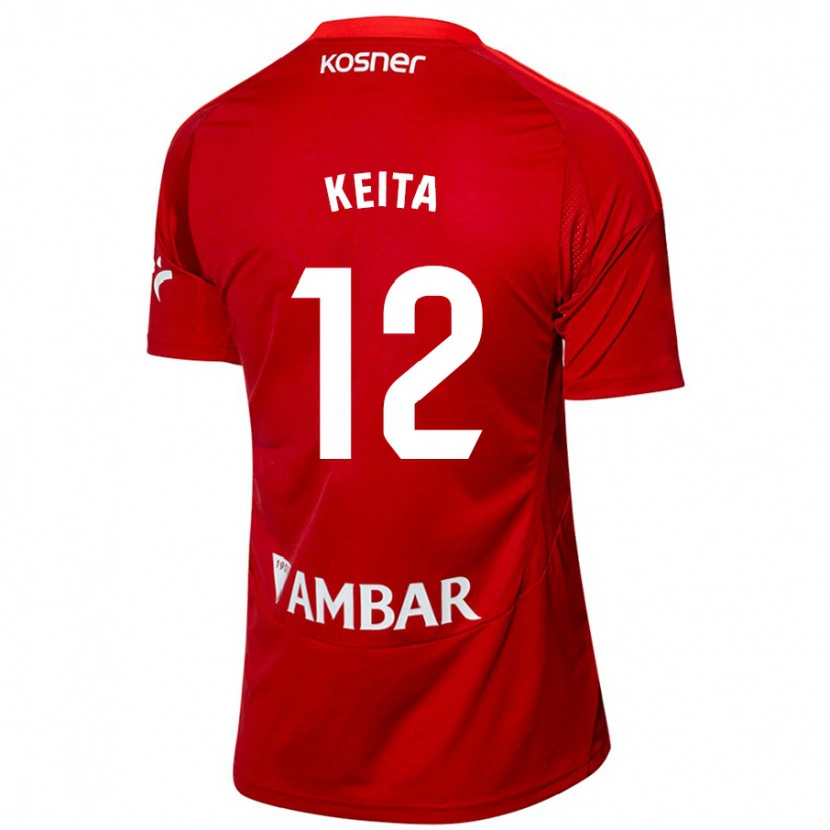 Danxen Kvinnor Lassine Keita #12 Vit Blå Bortatröja Matchtröjor 2024/25 Tröjor T-Tröja