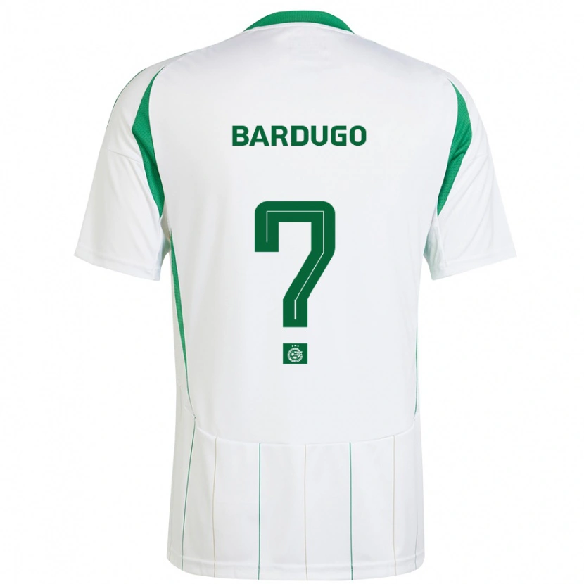 Danxen Kvinnor Ariel Bardugo #0 Vit Grön Bortatröja Matchtröjor 2024/25 Tröjor T-Tröja
