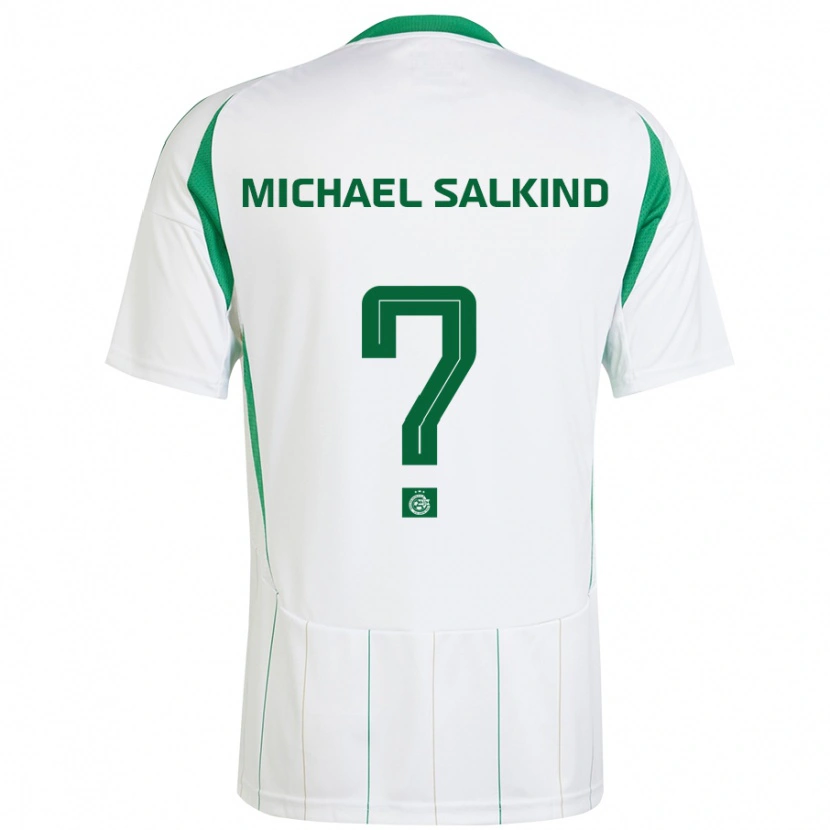 Danxen Kvinnor Liav Michael Salkind #0 Vit Grön Bortatröja Matchtröjor 2024/25 Tröjor T-Tröja