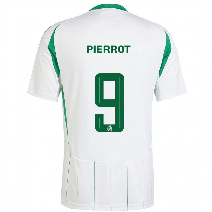 Danxen Kvinnor Frantzdy Pierrot #9 Vit Grön Bortatröja Matchtröjor 2024/25 Tröjor T-Tröja