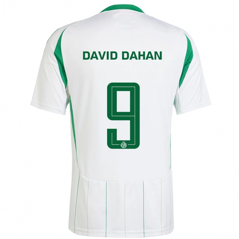 Danxen Kvinnor Omer David Dahan #9 Vit Grön Bortatröja Matchtröjor 2024/25 Tröjor T-Tröja