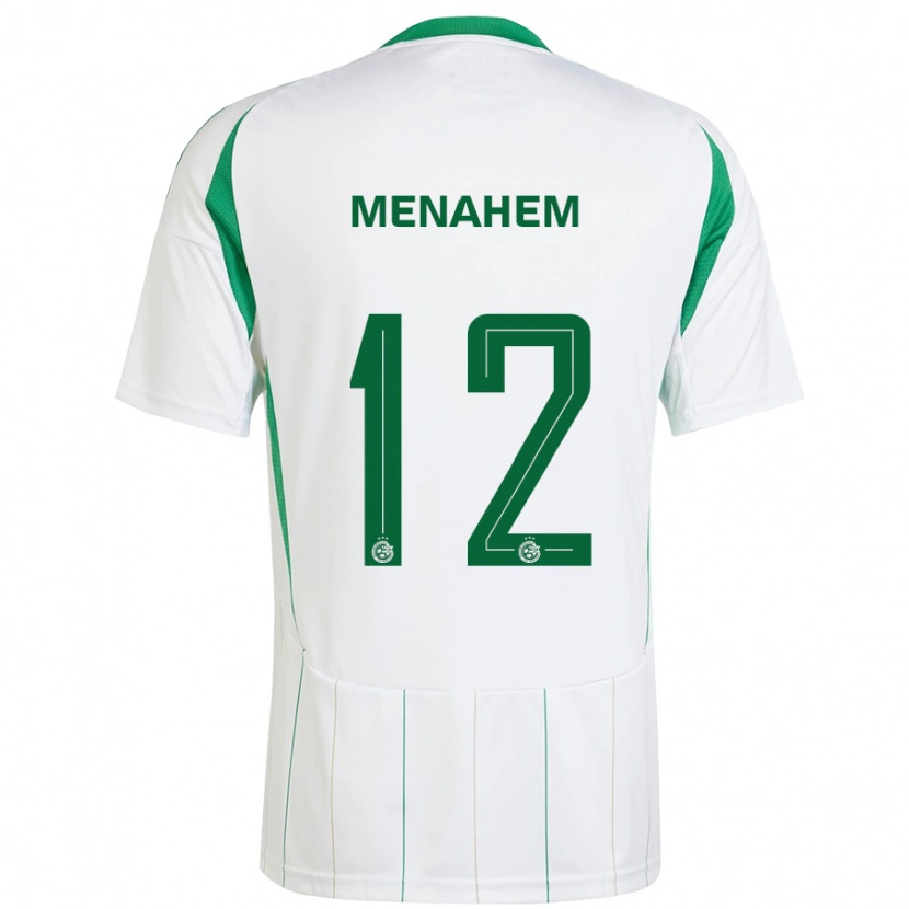 Danxen Kvinnor Sun Menahem #12 Vit Grön Bortatröja Matchtröjor 2024/25 Tröjor T-Tröja