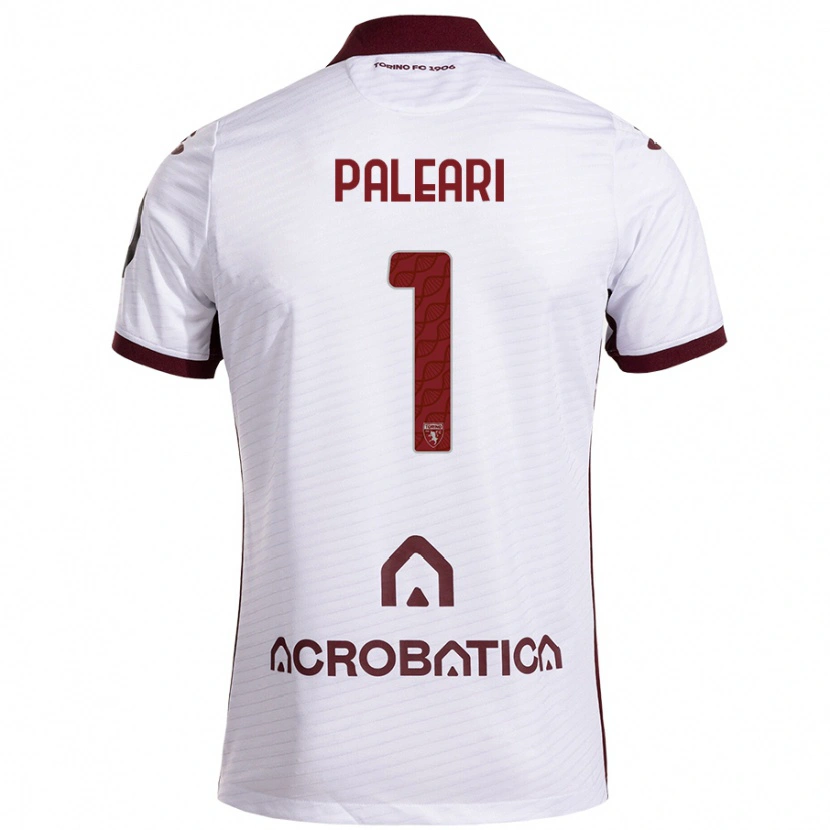 Danxen Kvinnor Alberto Paleari #1 Vit Rödbrun Bortatröja Matchtröjor 2024/25 Tröjor T-Tröja