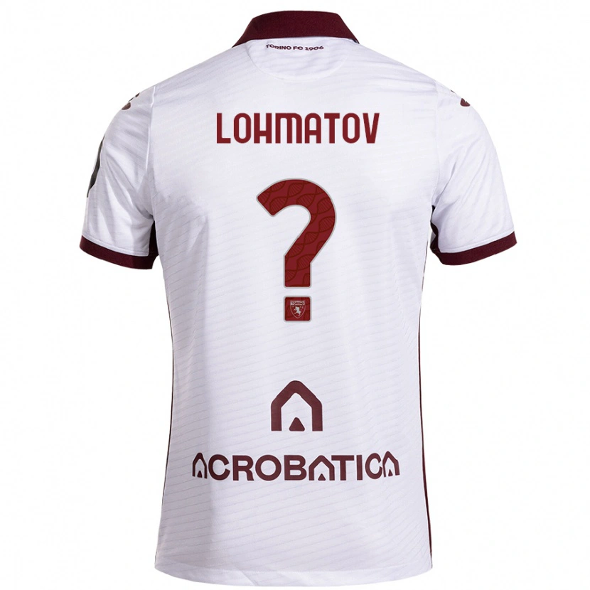 Danxen Kvinnor Aleksandr Lohmatov #0 Vit Rödbrun Bortatröja Matchtröjor 2024/25 Tröjor T-Tröja