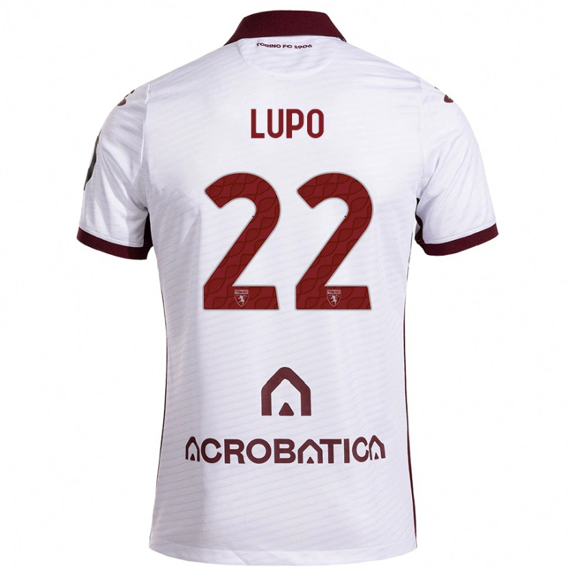 Danxen Kvinnor Enrica Lupo #22 Vit Rödbrun Bortatröja Matchtröjor 2024/25 Tröjor T-Tröja