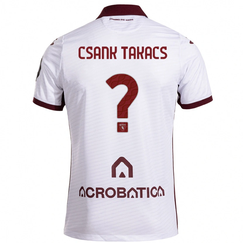 Danxen Kvinnor Kristóf Csánk-Takács #0 Vit Rödbrun Bortatröja Matchtröjor 2024/25 Tröjor T-Tröja
