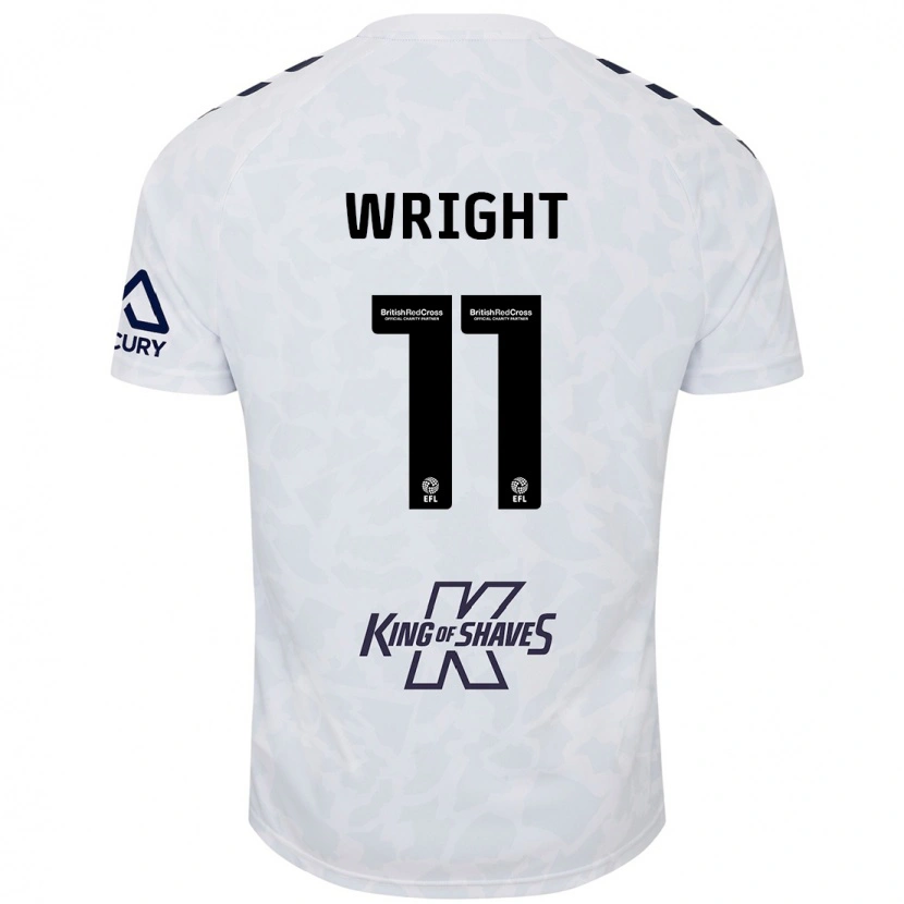 Danxen Kvinnor Haji Wright #11 Vit Bortatröja Matchtröjor 2024/25 Tröjor T-Tröja