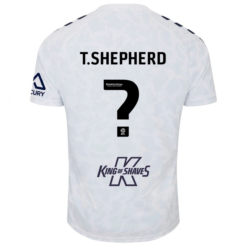 Danxen Kvinnor Talon Shepherd #0 Vit Bortatröja Matchtröjor 2024/25 Tröjor T-Tröja