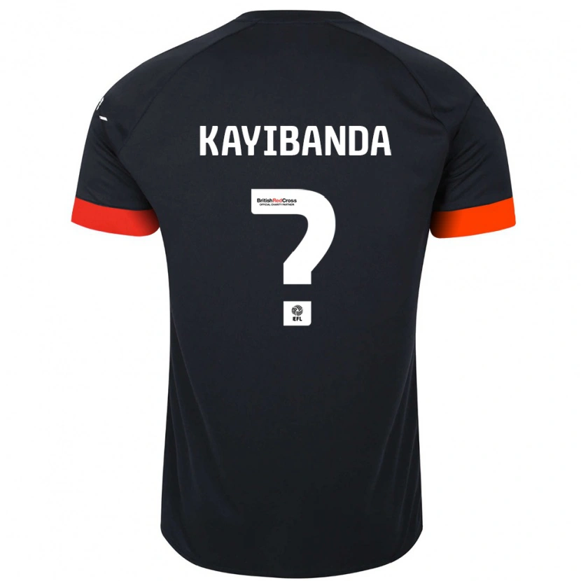 Danxen Kvinnor Claude Kayibanda #0 Svart Orange Bortatröja Matchtröjor 2024/25 Tröjor T-Tröja