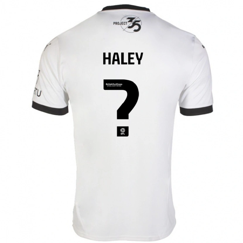 Danxen Kvinnor Toby Haley #0 Vit Svart Bortatröja Matchtröjor 2024/25 Tröjor T-Tröja