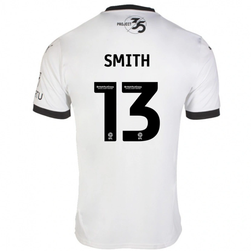 Danxen Kvinnor Grace Smith #13 Vit Svart Bortatröja Matchtröjor 2024/25 Tröjor T-Tröja