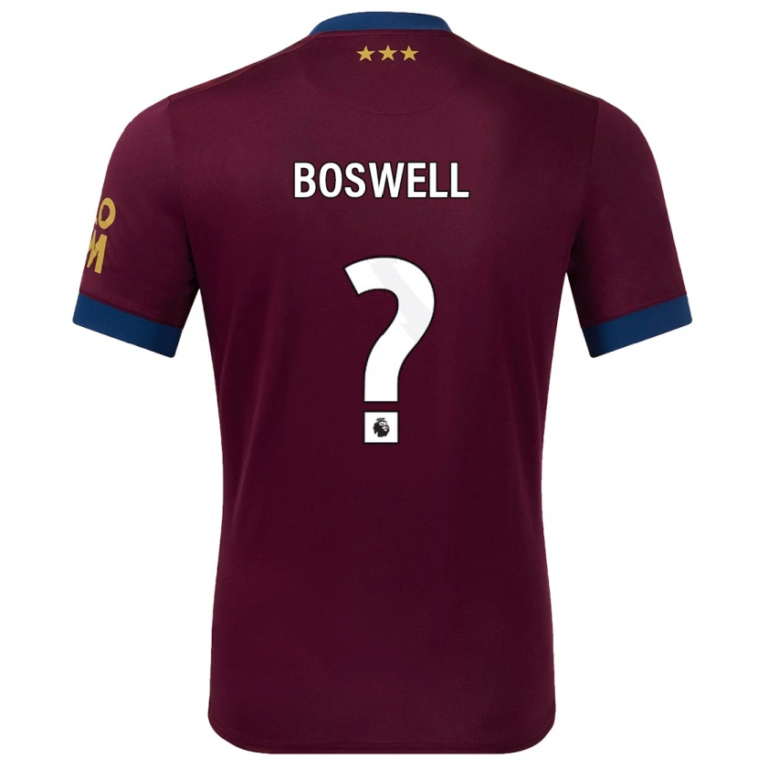 Danxen Kvinnor Ashton Boswell #0 Brun Bortatröja Matchtröjor 2024/25 Tröjor T-Tröja