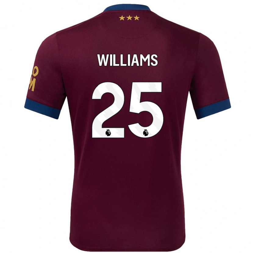 Danxen Kvinnor Erin Williams #25 Brun Bortatröja Matchtröjor 2024/25 Tröjor T-Tröja