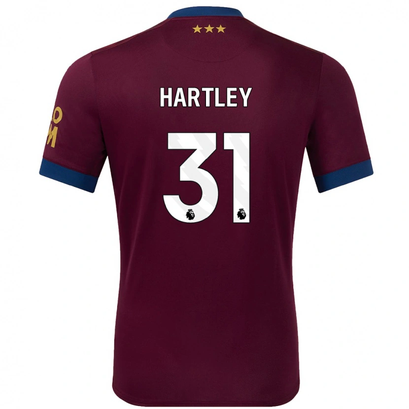 Danxen Kvinnor Laura Hartley #31 Brun Bortatröja Matchtröjor 2024/25 Tröjor T-Tröja