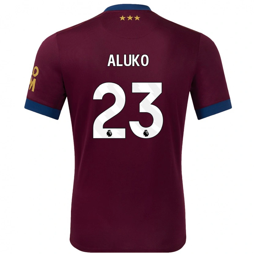 Danxen Kvinnor Sone Aluko #23 Brun Bortatröja Matchtröjor 2024/25 Tröjor T-Tröja