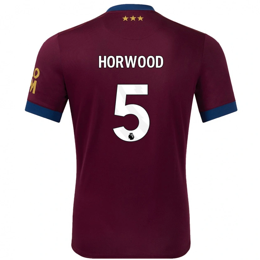 Danxen Kvinnor Bonnie Horwood #5 Brun Bortatröja Matchtröjor 2024/25 Tröjor T-Tröja