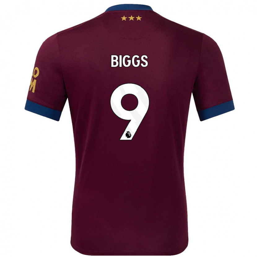 Danxen Kvinnor Maddie Biggs #9 Brun Bortatröja Matchtröjor 2024/25 Tröjor T-Tröja