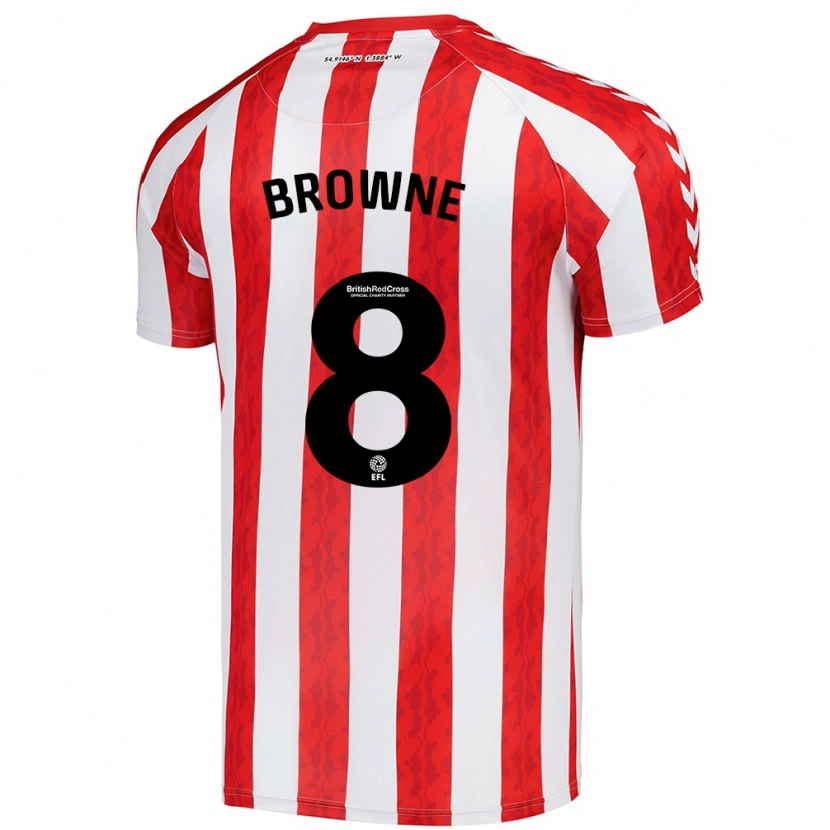 Danxen Barn Alan Browne #8 Röd Vit Hemmatröja Matchtröjor 2024/25 Tröjor T-Tröja