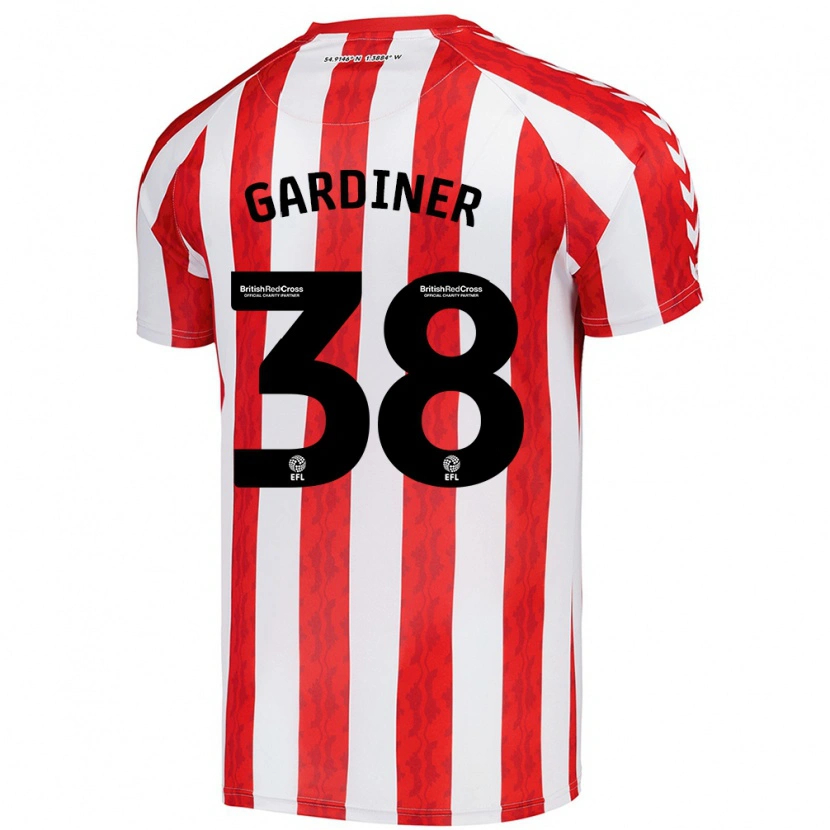 Danxen Barn Harry Gardiner #38 Röd Vit Hemmatröja Matchtröjor 2024/25 Tröjor T-Tröja