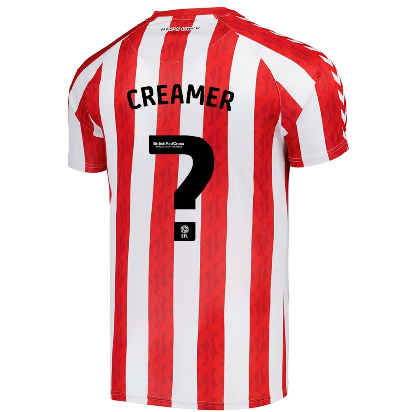 Danxen Barn Ben Creamer #0 Röd Vit Hemmatröja Matchtröjor 2024/25 Tröjor T-Tröja