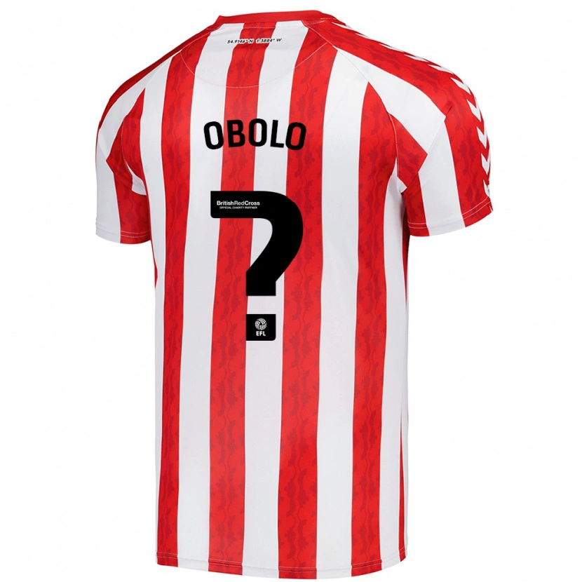 Danxen Barn Daniel Obolo #0 Röd Vit Hemmatröja Matchtröjor 2024/25 Tröjor T-Tröja