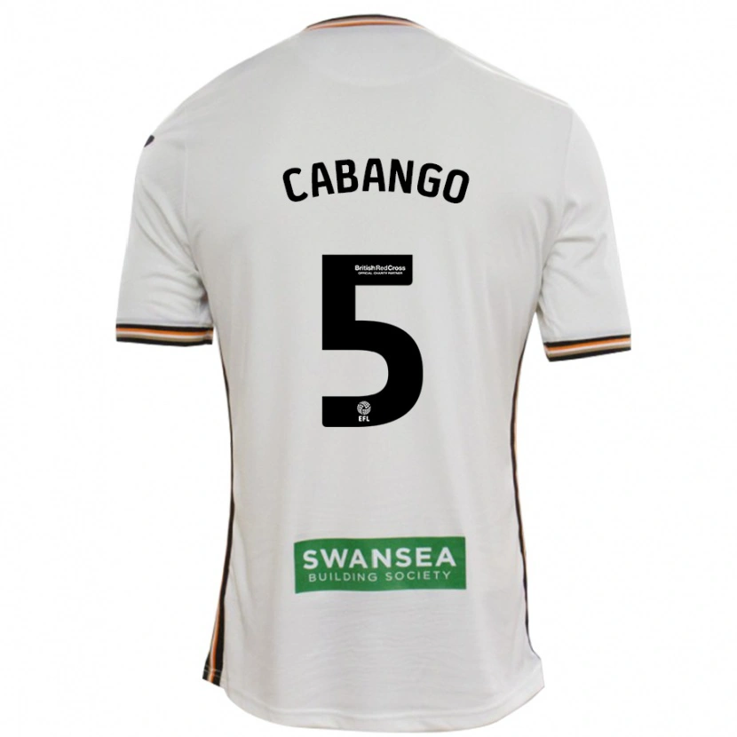 Danxen Barn Ben Cabango #5 Vit Hemmatröja Matchtröjor 2024/25 Tröjor T-Tröja