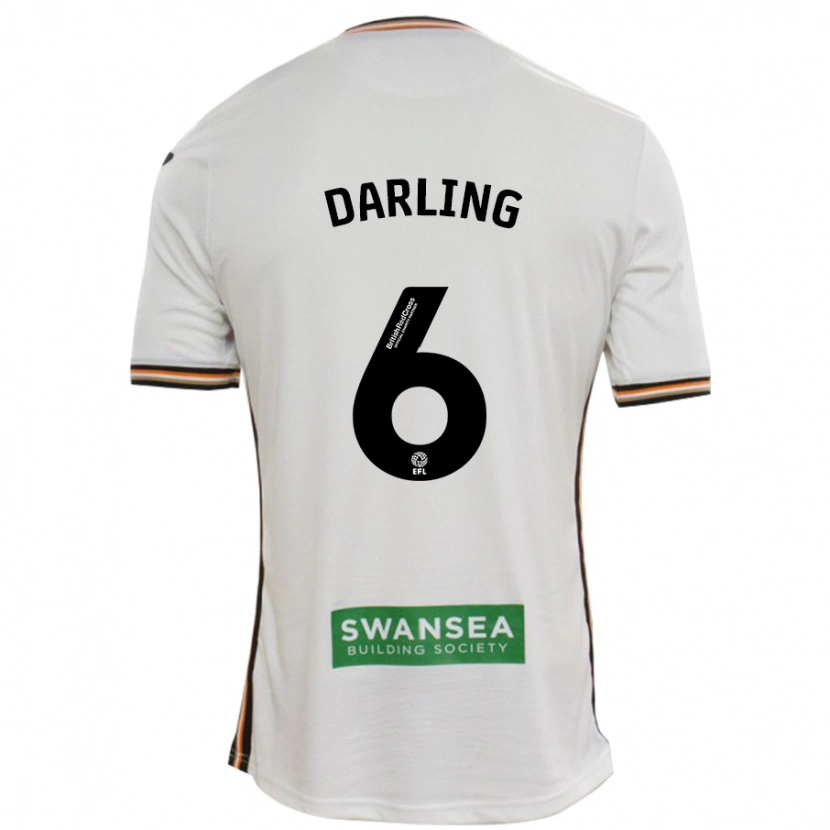Danxen Barn Harry Darling #6 Vit Hemmatröja Matchtröjor 2024/25 Tröjor T-Tröja