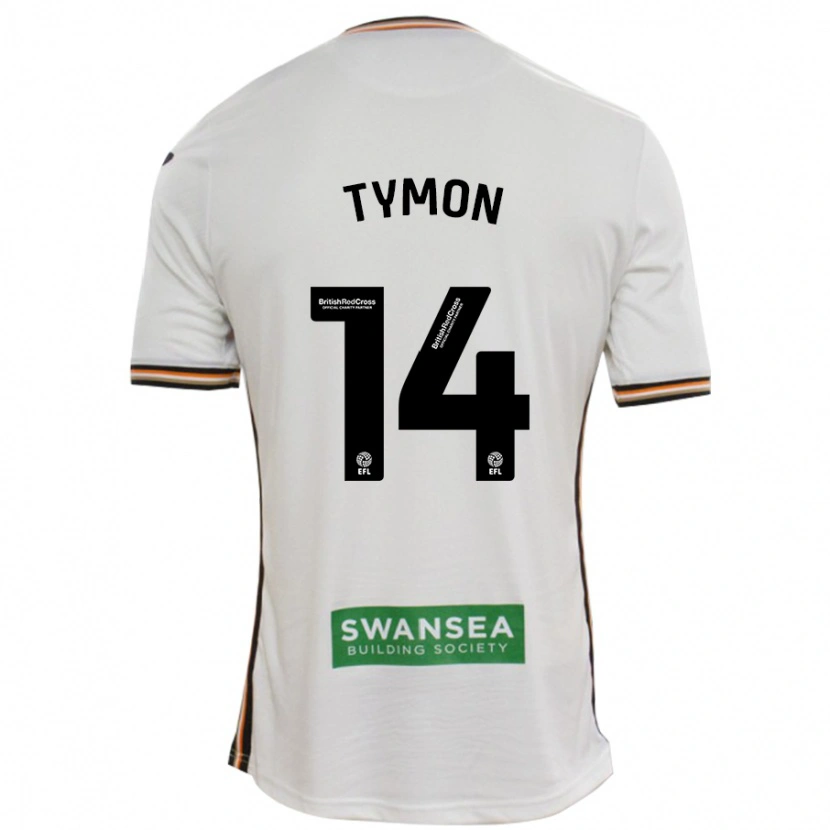 Danxen Barn Josh Tymon #14 Vit Hemmatröja Matchtröjor 2024/25 Tröjor T-Tröja