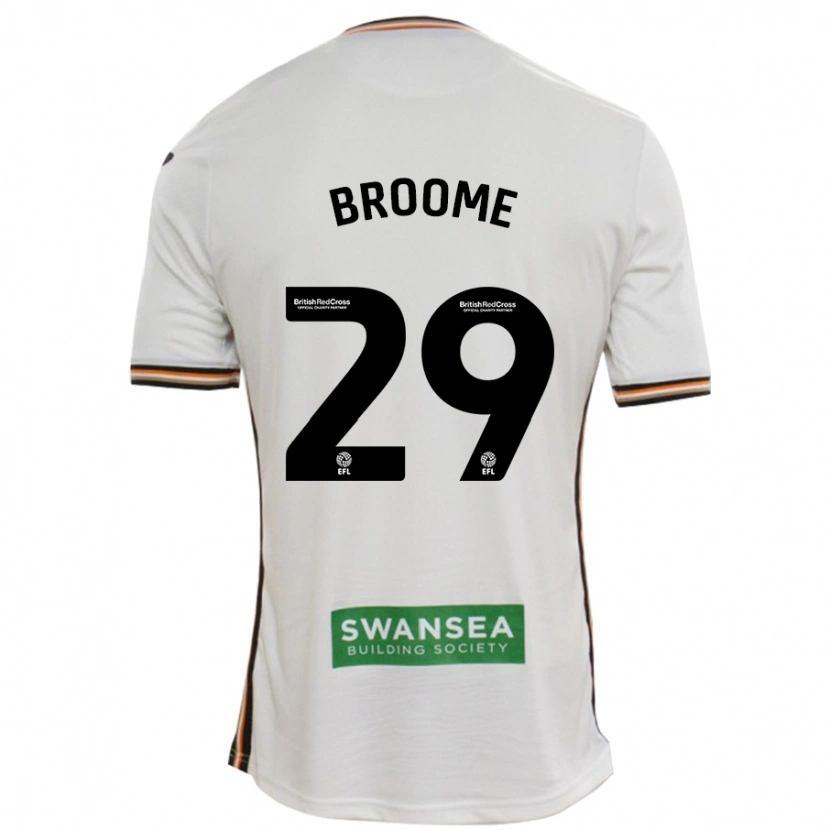 Danxen Barn Nathan Broome #29 Vit Hemmatröja Matchtröjor 2024/25 Tröjor T-Tröja