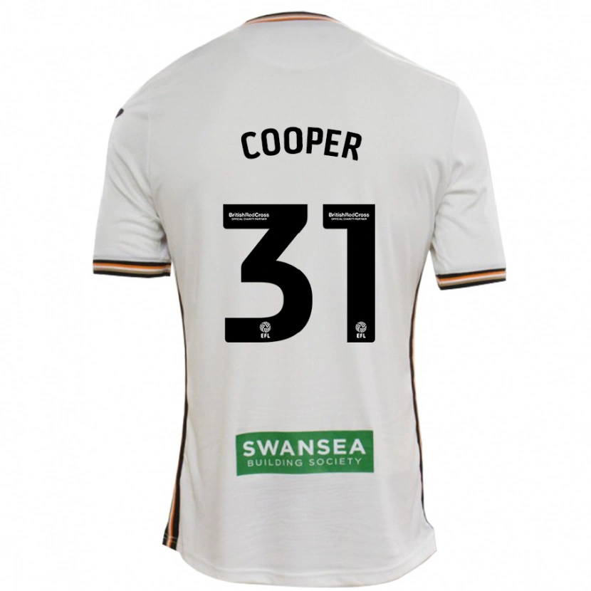 Danxen Barn Oliver Cooper #31 Vit Hemmatröja Matchtröjor 2024/25 Tröjor T-Tröja