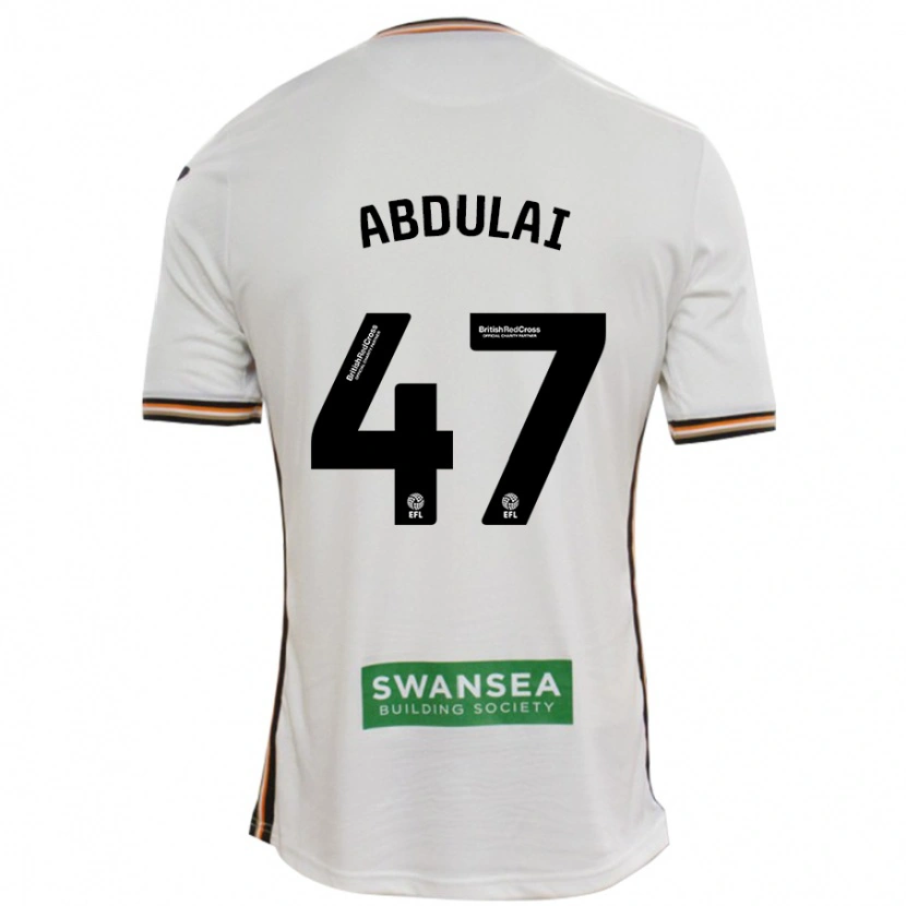 Danxen Barn Azeem Abdulai #47 Vit Hemmatröja Matchtröjor 2024/25 Tröjor T-Tröja