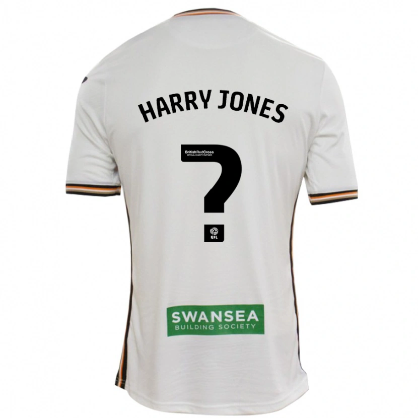 Danxen Barn Harry Jones #0 Vit Hemmatröja Matchtröjor 2024/25 Tröjor T-Tröja