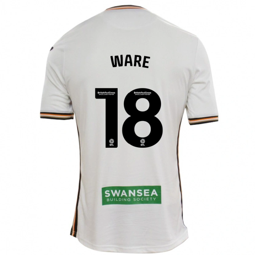 Danxen Barn Phoebe Ware #18 Vit Hemmatröja Matchtröjor 2024/25 Tröjor T-Tröja