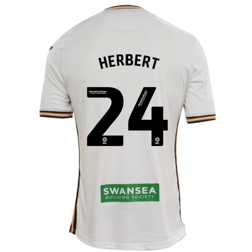 Danxen Barn Chelsea Herbert #24 Vit Hemmatröja Matchtröjor 2024/25 Tröjor T-Tröja