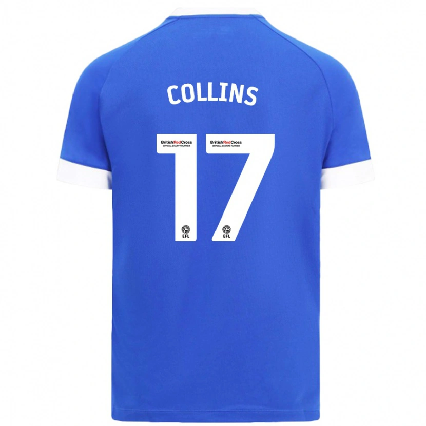 Danxen Barn Jamilu Collins #17 Himmelsblå Hemmatröja Matchtröjor 2024/25 Tröjor T-Tröja