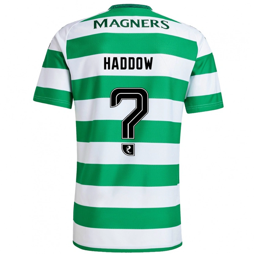 Danxen Barn Aiden Haddow #0 Grön Vit Hemmatröja Matchtröjor 2024/25 Tröjor T-Tröja